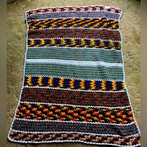 Hand crocheted blanket